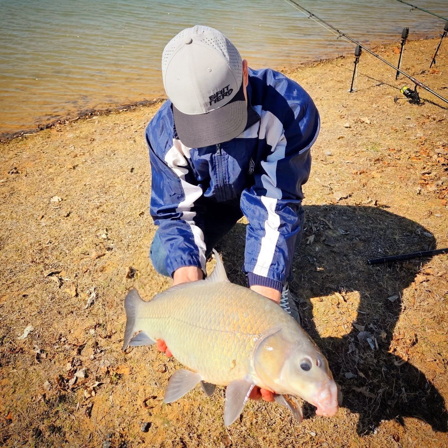 We constantly test our product within our team. Our performance fishing hat protects from the sun while we reel in these pretty fish.